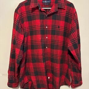 Vintage Ralph Lauren Buffalo Plaid Cotton Shirt Men’s Size X-Large